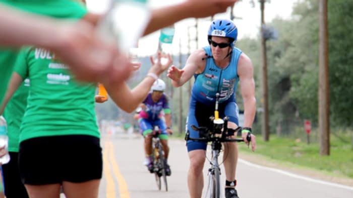 Triathlete Hydration Feed Zone