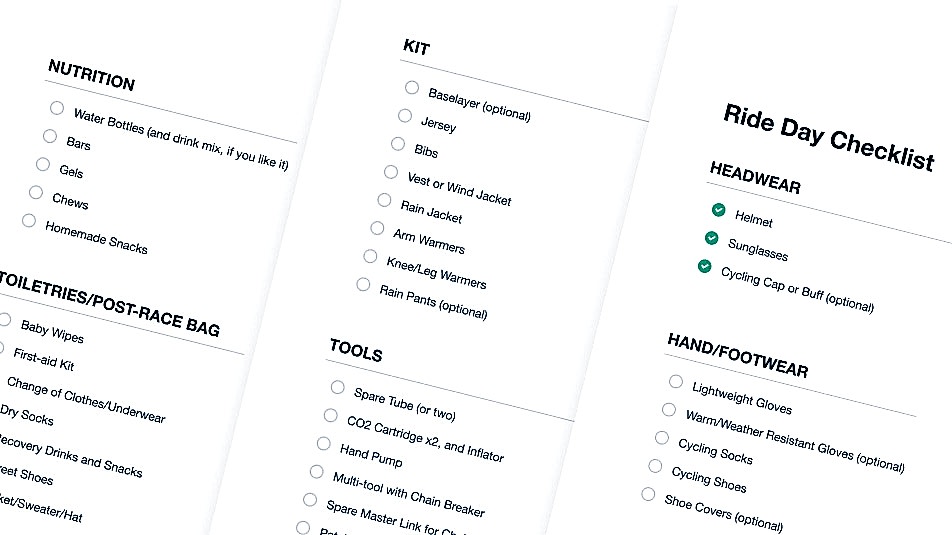 22029 Race Day Checklist Century