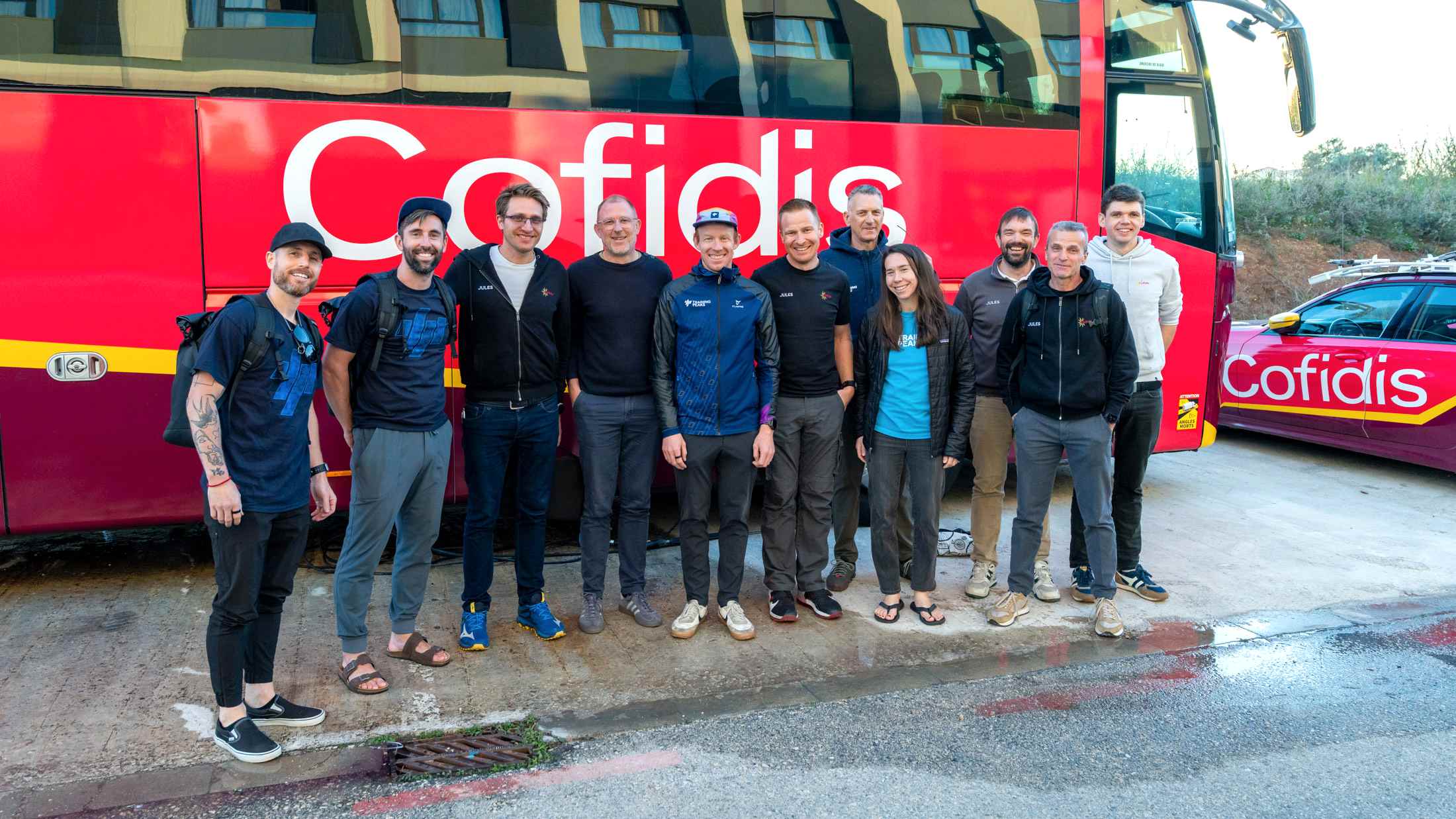 Image Of The Trainingpeaks Staff Visiting Team Cofidis In Spain 2026